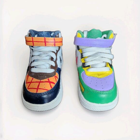 Toy Story AF1 Custom One of a Kind Toddler Nike Air Force One Size US 5C Read - Picture 6 of 8